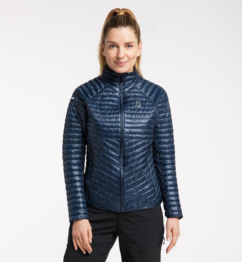 Haglöfs Womens L.I.M Mimic Down Jacket Dark Blue New Zealand 42601MWJS